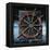 World Map and Ship's Wheel-Colin Anderson-Framed Premier Image Canvas