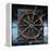 World Map and Ship's Wheel-Colin Anderson-Framed Premier Image Canvas