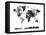 World Map BG 1-Marlene Watson-Framed Premier Image Canvas