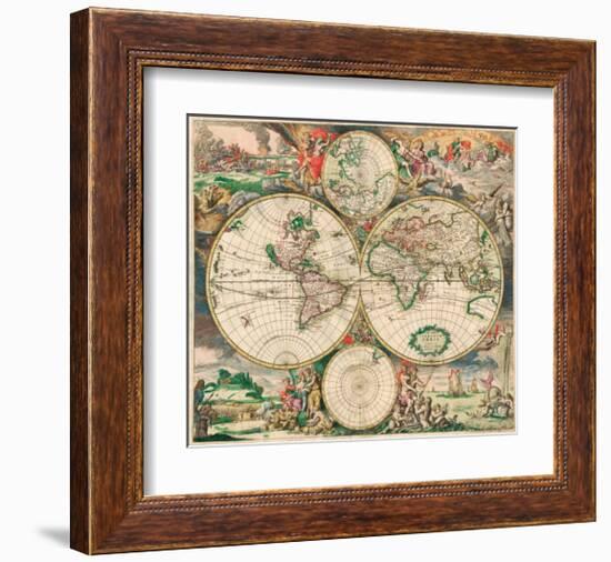 World Map, c.1689-Joan Blaeu-Framed Giclee Print