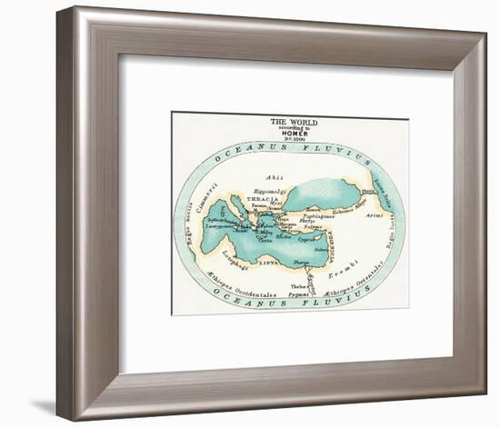 World Map, C1000 B.C-null-Framed Giclee Print