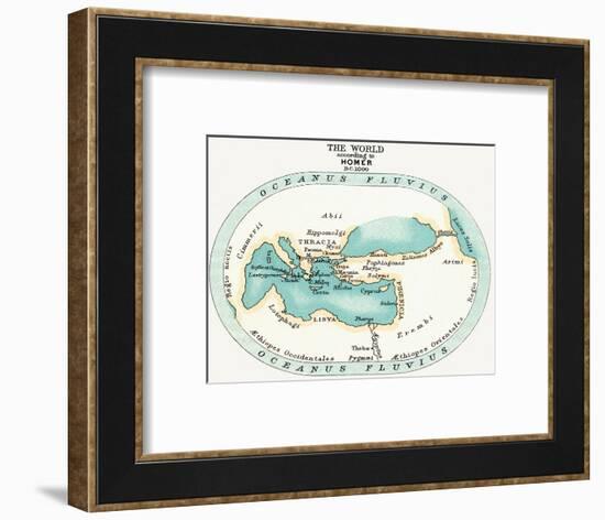 World Map, C1000 B.C-null-Framed Giclee Print