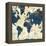 World Map Collage v2-Sue Schlabach-Framed Stretched Canvas
