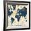 World Map Collage v2-Sue Schlabach-Framed Art Print