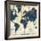 World Map Collage v2-Sue Schlabach-Framed Art Print