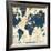 World Map Collage v2-Sue Schlabach-Framed Giclee Print