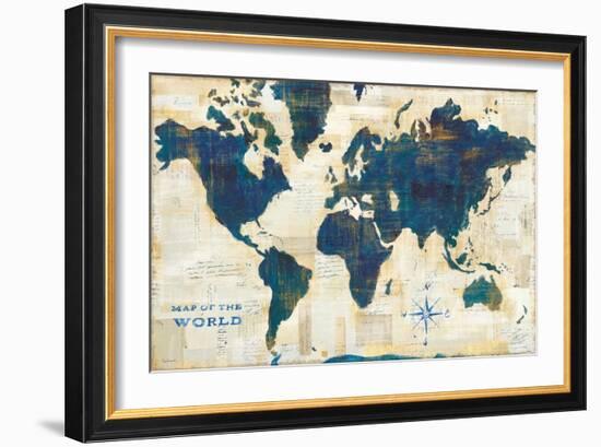 World Map Collage-Sue Schlabach-Framed Art Print