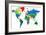 World Map-Countries-Serban Bogdan-Framed Art Print