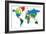 World Map-Countries-Serban Bogdan-Framed Art Print