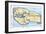 World Map: Eratosthenes-null-Framed Giclee Print