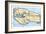 World Map: Eratosthenes-null-Framed Giclee Print