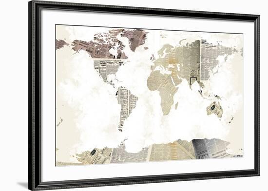 World Map I-null-Framed Art Print