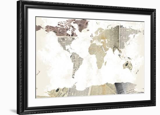 World Map I-null-Framed Art Print