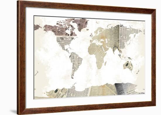 World Map I-null-Framed Art Print