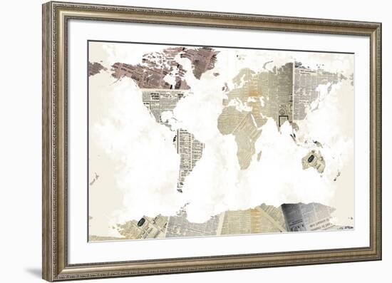 World Map I-null-Framed Art Print