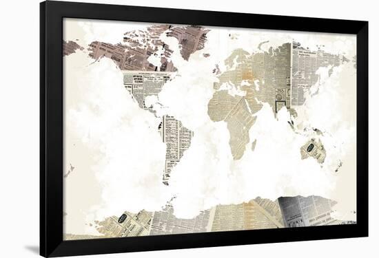 World Map I-null-Framed Art Print