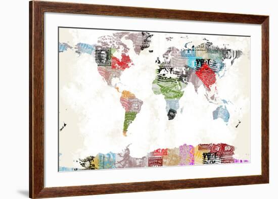World Map II-null-Framed Art Print