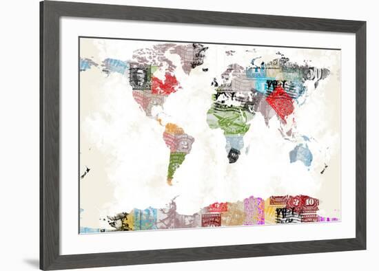 World Map II-null-Framed Art Print