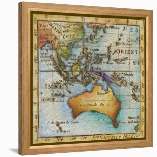 World Map II-Liz Jardine-Framed Stretched Canvas