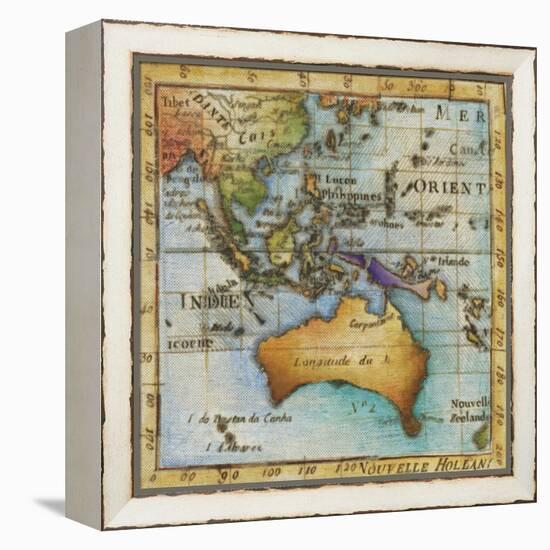 World Map II-Liz Jardine-Framed Stretched Canvas