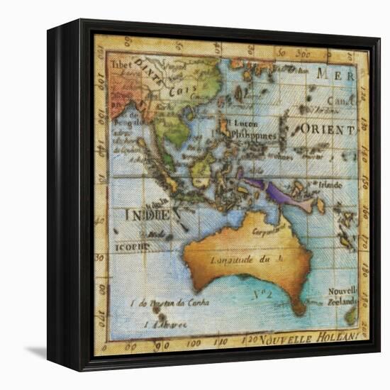 World Map II-Liz Jardine-Framed Stretched Canvas