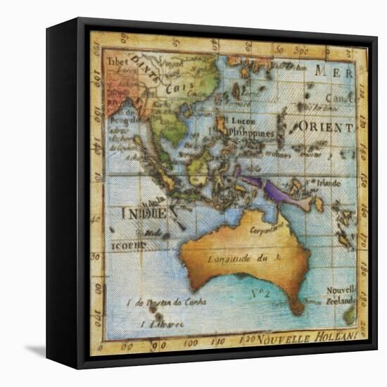 World Map II-Liz Jardine-Framed Stretched Canvas