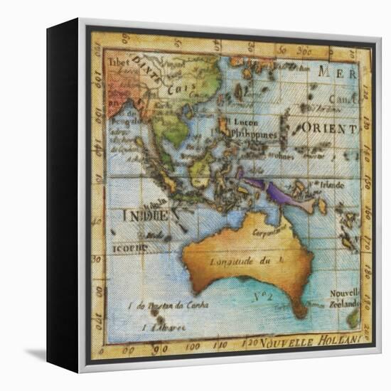 World Map II-Liz Jardine-Framed Stretched Canvas