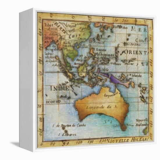 World Map II-Liz Jardine-Framed Stretched Canvas