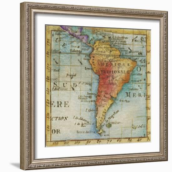 World Map III-Liz Jardine-Framed Art Print