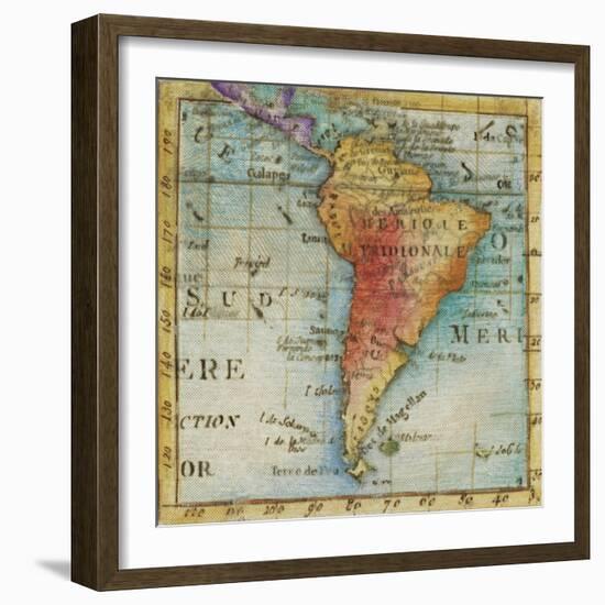 World Map III-Liz Jardine-Framed Art Print