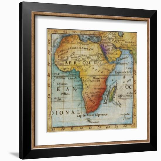 World Map IV-Liz Jardine-Framed Art Print