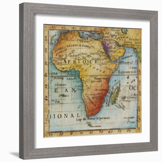 World Map IV-Liz Jardine-Framed Art Print