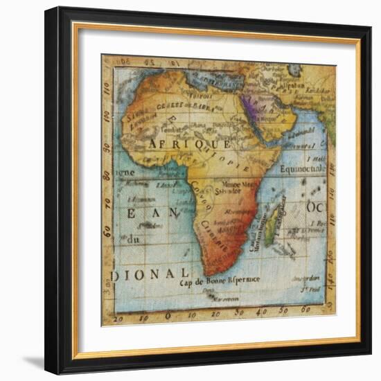 World Map IV-Liz Jardine-Framed Art Print