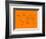 World Map Orange 2-NaxArt-Framed Art Print