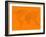 World Map Orange 2-NaxArt-Framed Art Print