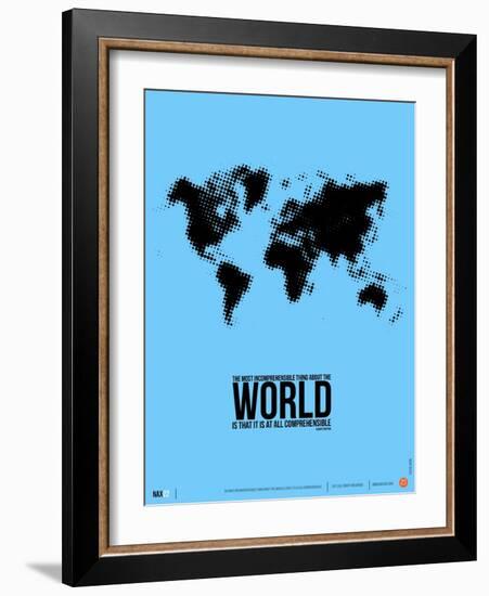 World Map Poster-NaxArt-Framed Art Print