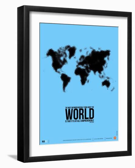 World Map Poster-NaxArt-Framed Art Print