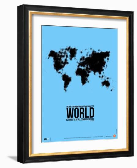 World Map Poster-NaxArt-Framed Art Print