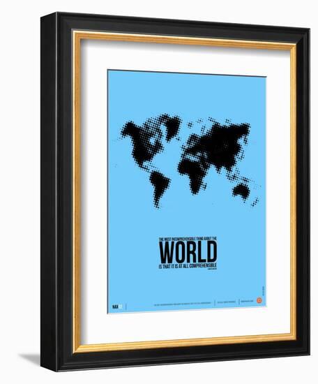 World Map Poster-NaxArt-Framed Art Print