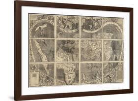 World Map Universalis Cosmographia, 1507-Martin Waldseemüller-Framed Giclee Print