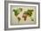 World Map Watercolor (Warm)-null-Framed Art Print