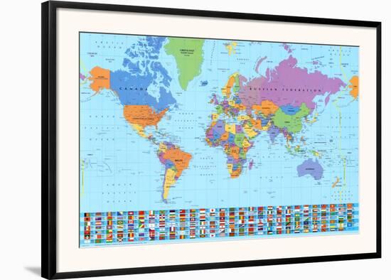 World Map-null-Framed Art Print