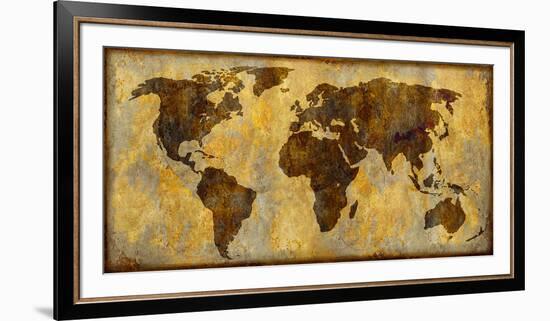 World Map-Paul Duncan-Framed Giclee Print