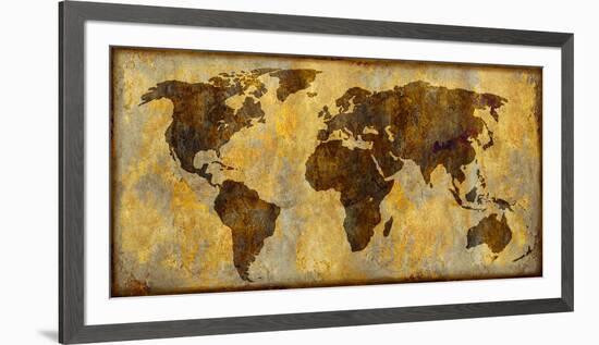 World Map-Paul Duncan-Framed Giclee Print