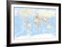 World Map-The Vintage Collection-Framed Giclee Print