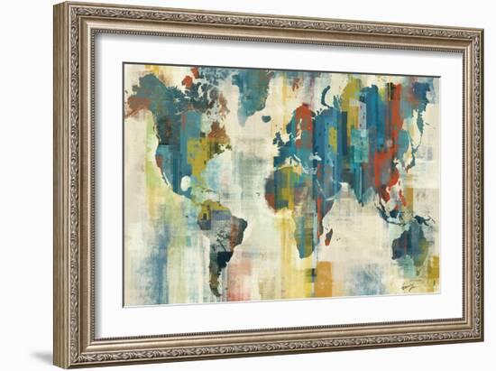 World Map-Eric Yang-Framed Premium Giclee Print