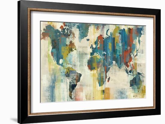 World Map-Eric Yang-Framed Premium Giclee Print