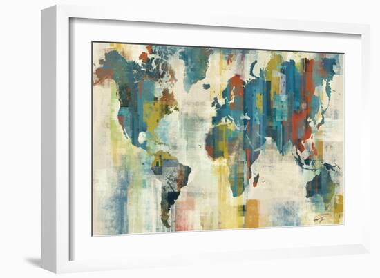 World Map-Eric Yang-Framed Premium Giclee Print