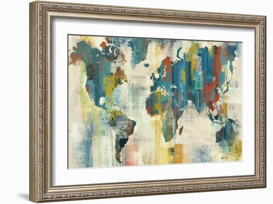 World Map-Eric Yang-Framed Art Print