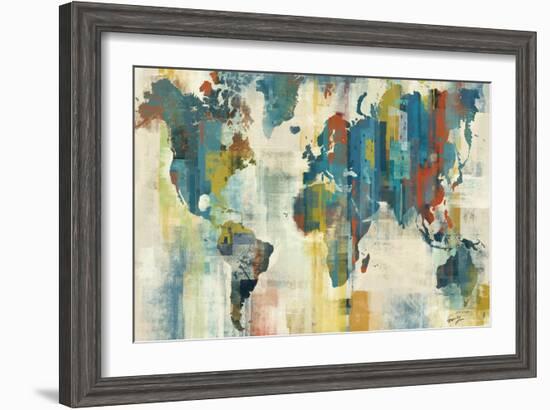 World Map-Eric Yang-Framed Art Print